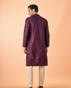 Manyavar Men Festive Wine Kurta Pajama Set