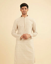 Manyavar Men Emerald Hue Traditional Kurta Pajama Set