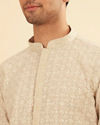 Manyavar Men Emerald Hue Traditional Kurta Pajama Set