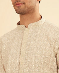 Manyavar Men Emerald Hue Traditional Kurta Pajama Set
