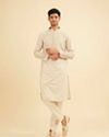 Manyavar Men Emerald Hue Traditional Kurta Pajama Set