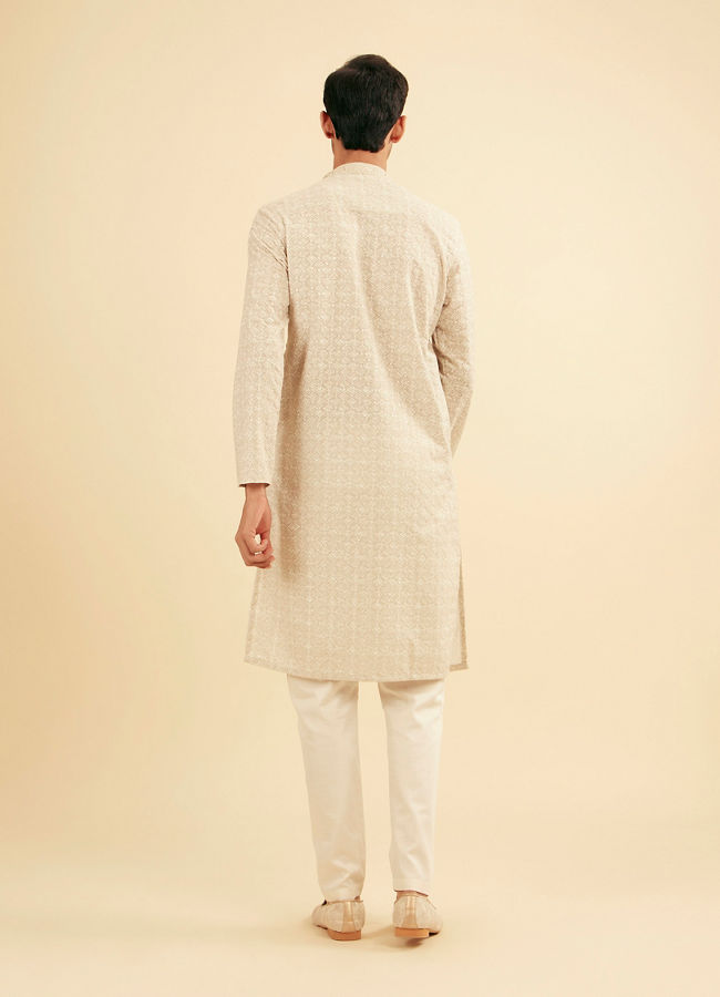 Manyavar Men Emerald Hue Traditional Kurta Pajama Set