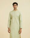 Manyavar Men Green Elegance Kurta Pajama
