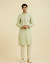Manyavar Men Green Elegance Kurta Pajama