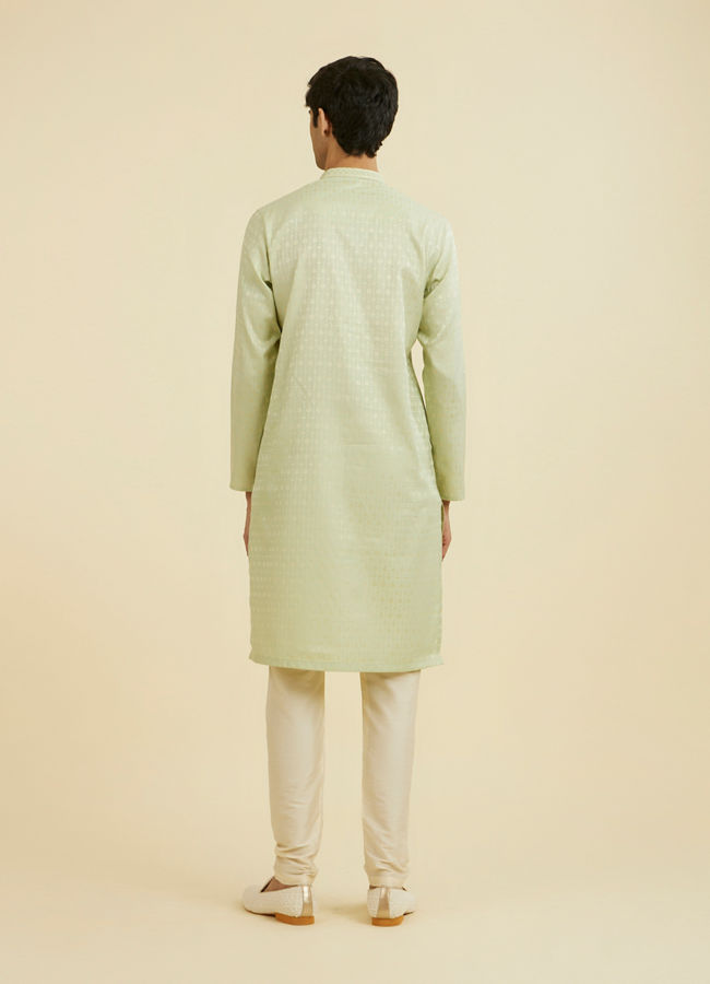Manyavar Men Green Elegance Kurta Pajama