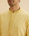Manyavar Men Sunset Yellow Radiance Kurta Pajama