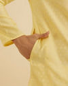 Manyavar Men Sunset Yellow Radiance Kurta Pajama