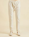Manyavar Men Creamy Elegance Kurta Pajama