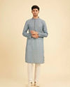 Manyavar Men Midnight Fantasy Blue Kurta Pajama