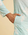 Manyavar Men Aqua Elegance Cotton Kurta Pajama