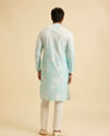 Manyavar Men Aqua Elegance Cotton Kurta Pajama