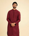 Maroon Majestic Bliss Kurta Pajama