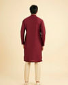 Manyavar Men Maroon Majestic Bliss Kurta Pajama