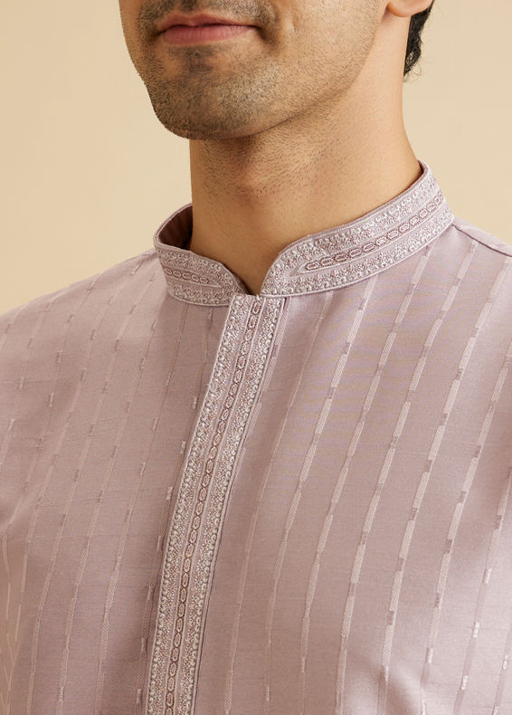 Manyavar Men Mustard Elegance Kurta Pajama
