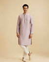 Manyavar Men Mustard Elegance Kurta Pajama