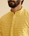 Manyavar Men Mustard Elegance Kurta Pajama