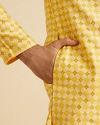 Manyavar Men Mustard Elegance Kurta Pajama