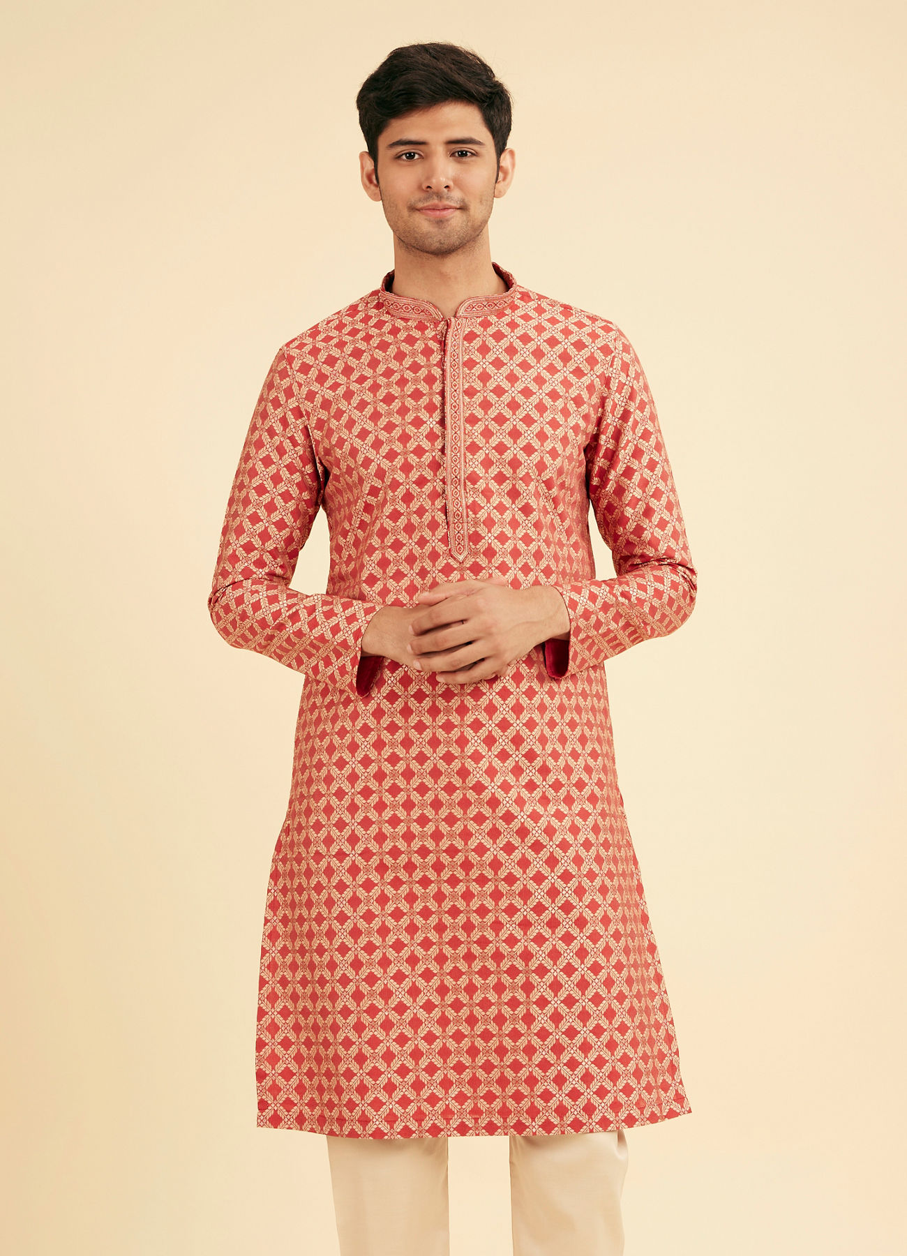 Manyavar Men Rustic Elegance Kurta Pajama