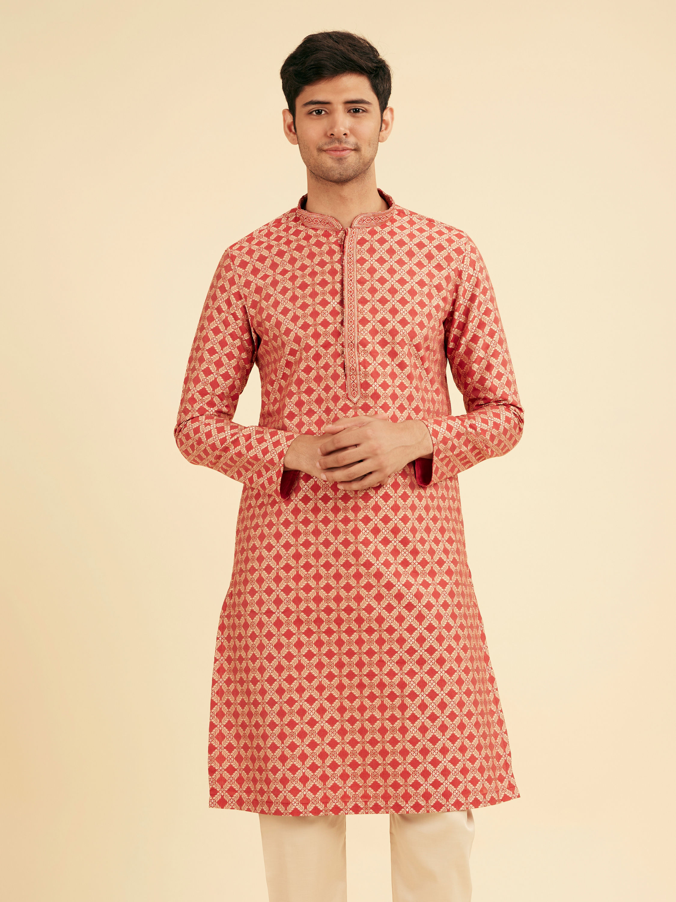 Manyavar Men Rustic Elegance Kurta Pajama