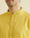 Manyavar Men Mustard Majesty Kurta Pajama