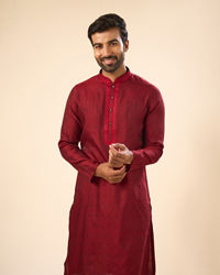 Manyavar Men Maroon Magnificence Kurta Pajama