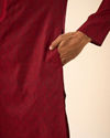 Manyavar Men Maroon Magnificence Kurta Pajama