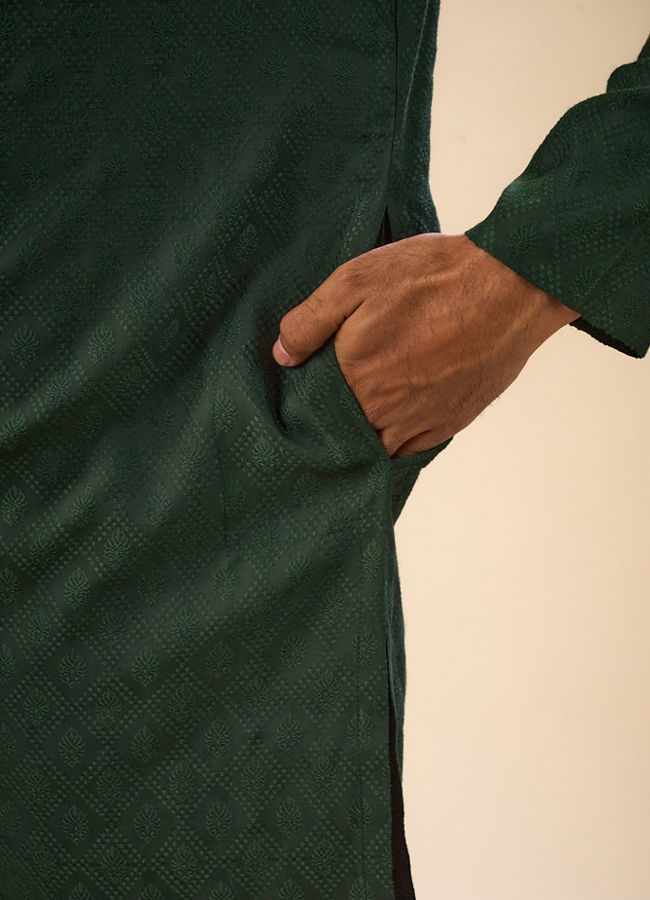 Manyavar Men Emerald Excellence Kurta Pajama