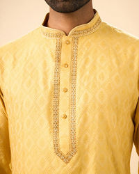 Manyavar Men Radiant Mustard Kurta Pajama