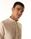 Manyavar Men Elegant Cream Kurta Pajama