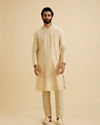 Manyavar Men Radiant Beige Kurta Pajama