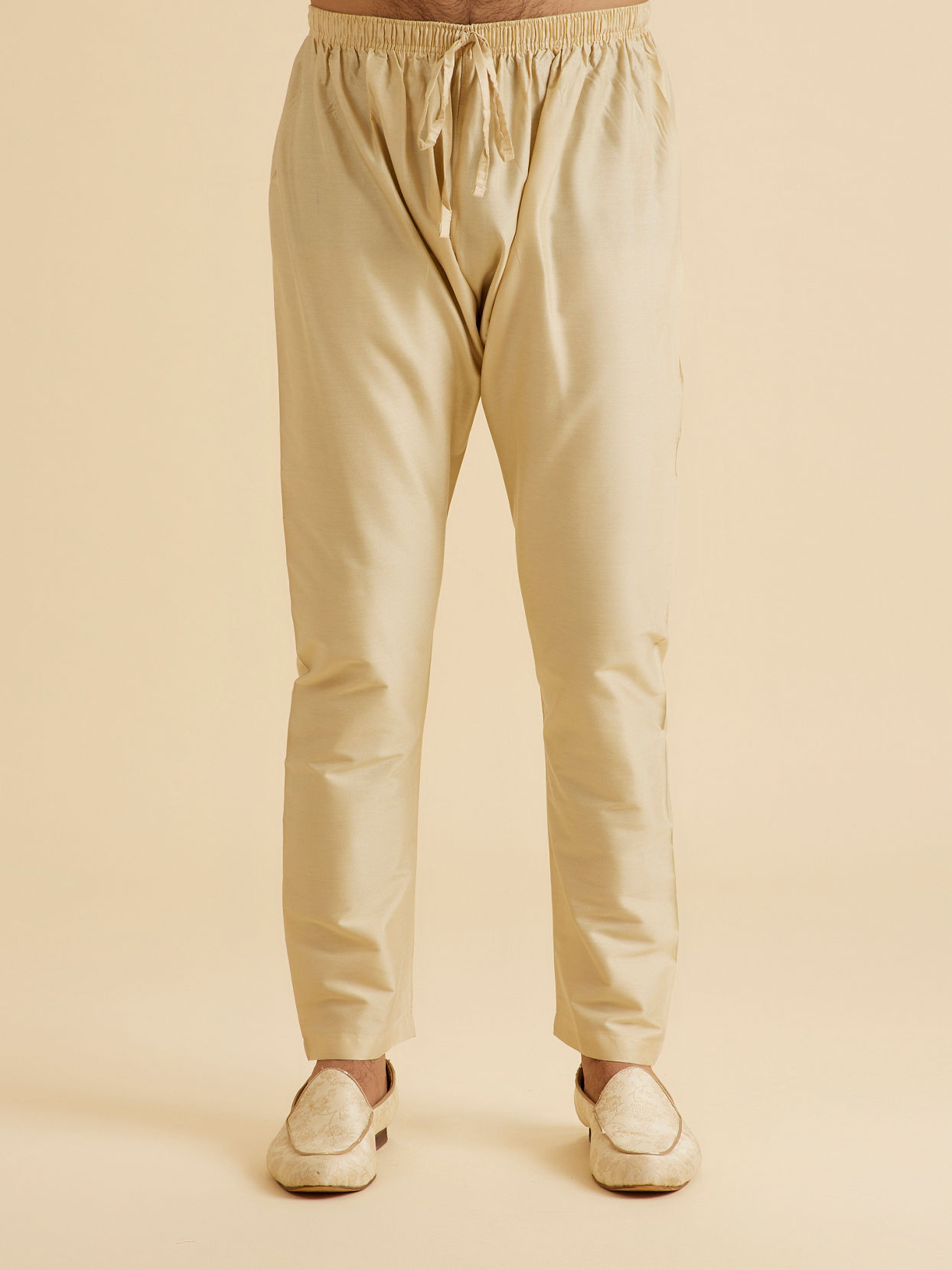 Manyavar Men Radiant Beige Kurta Pajama