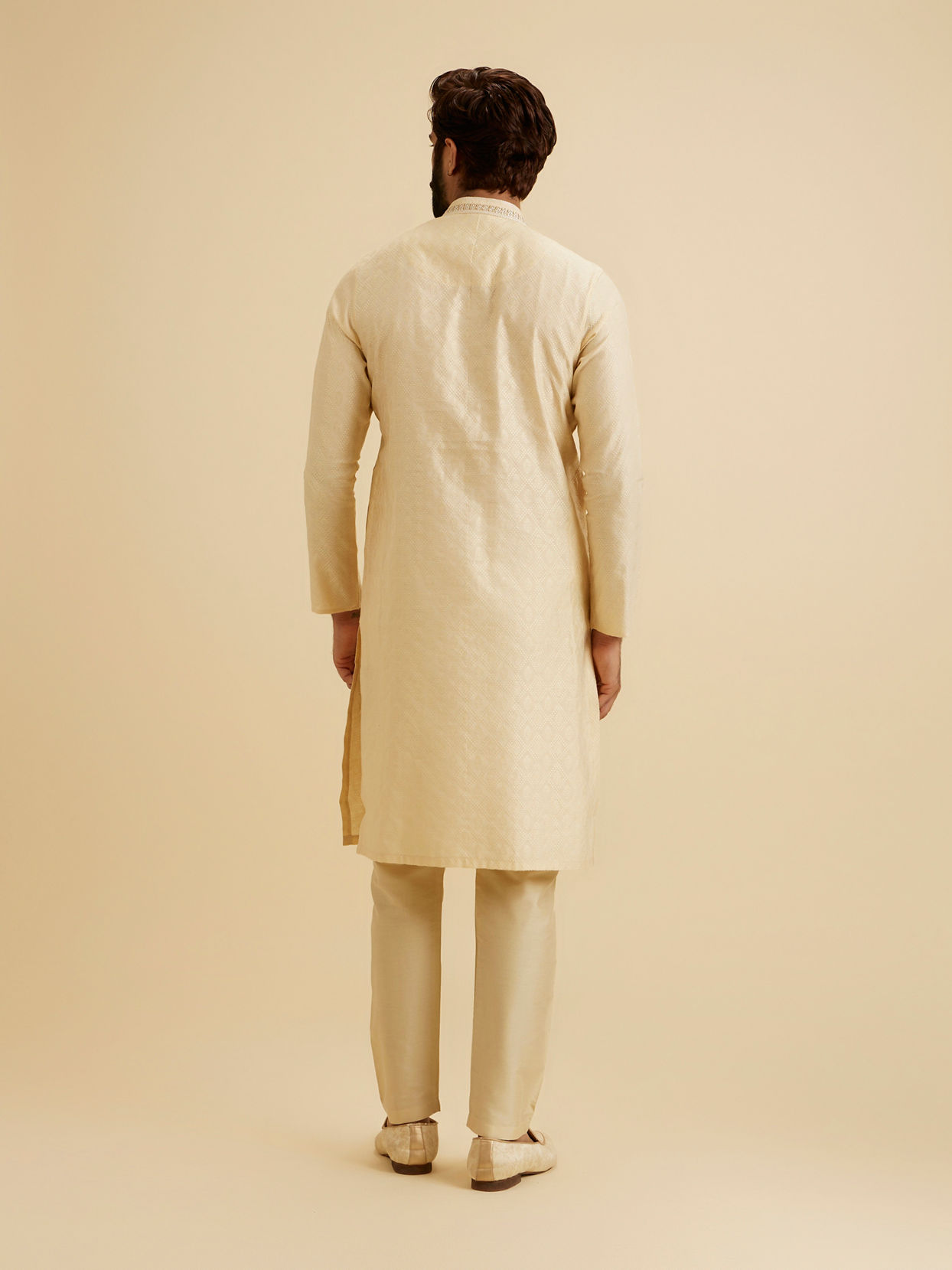 Manyavar Men Radiant Beige Kurta Pajama