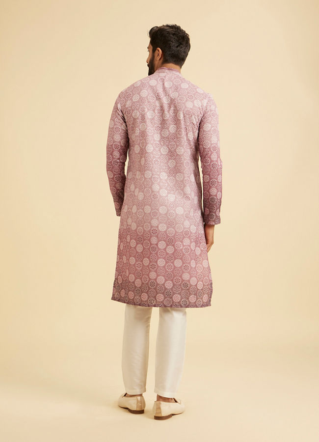 Manyavar Men Mystic Pink Elegance Kurta Pajama