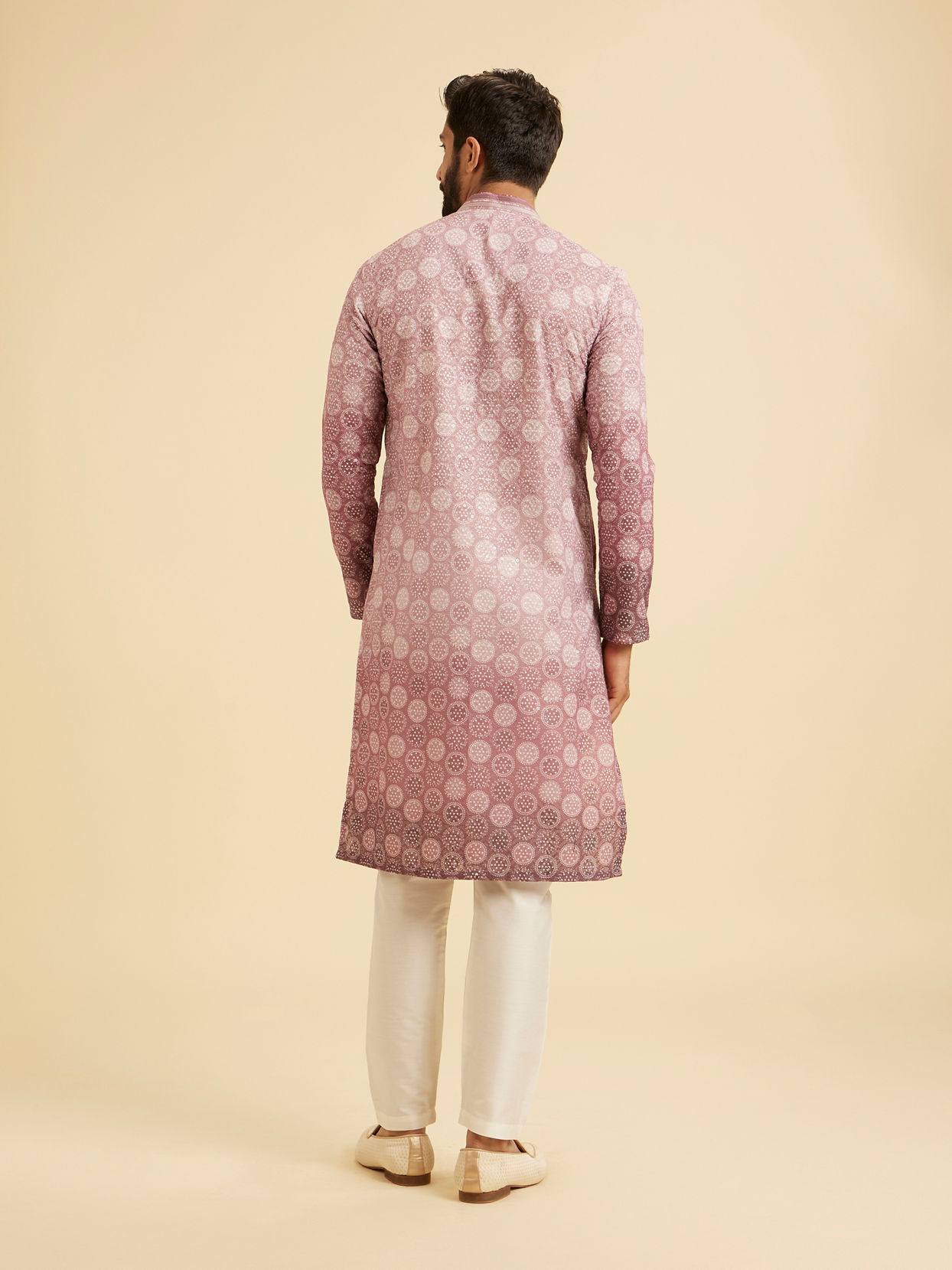 Manyavar Men Mystic Pink Elegance Kurta Pajama
