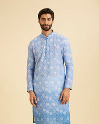 Manyavar Men Azure Majesty Kurta Pajama