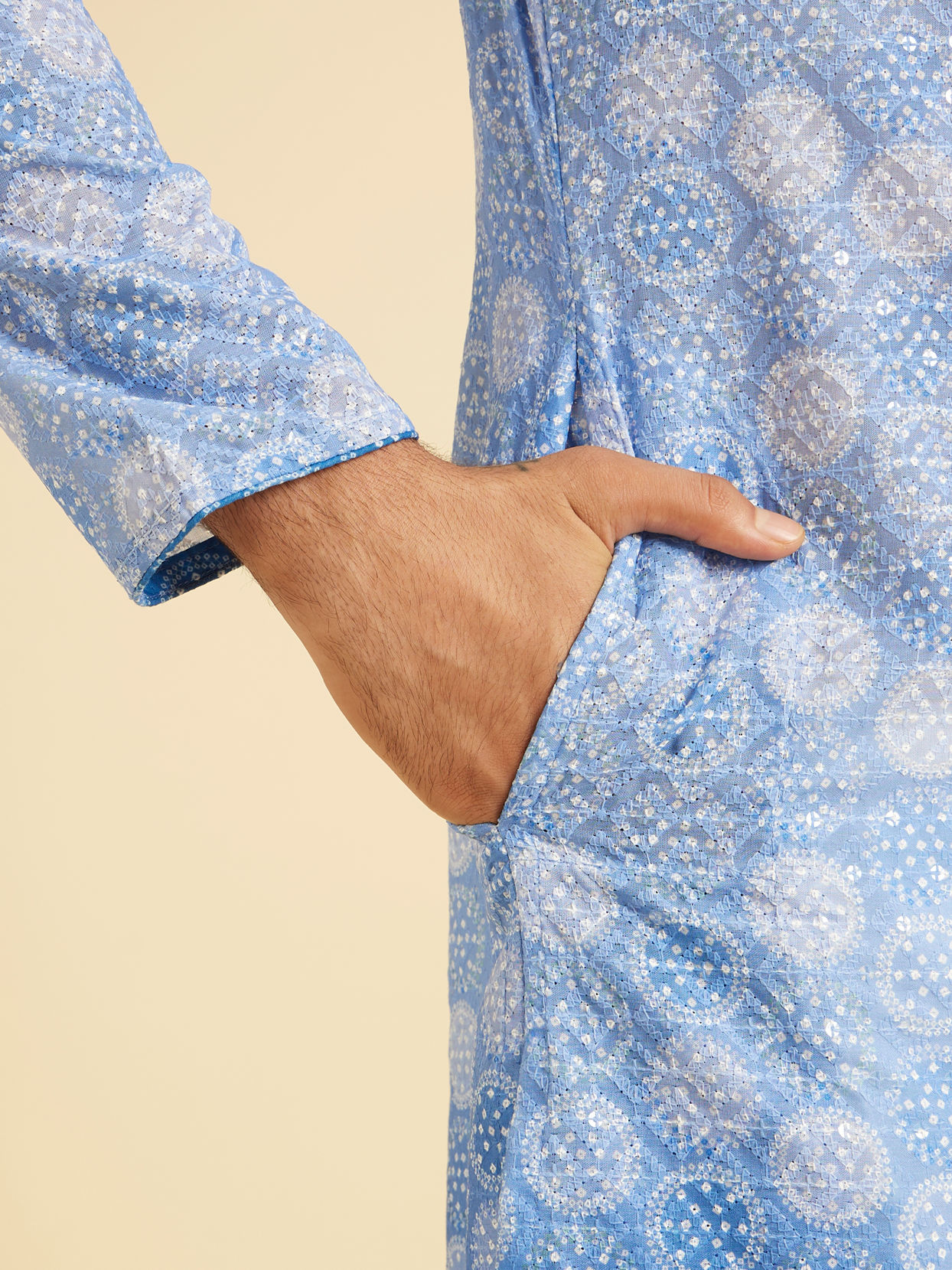 Manyavar Men Azure Majesty Kurta Pajama