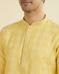 Manyavar Men Radiant Yellow Kurta Pajama