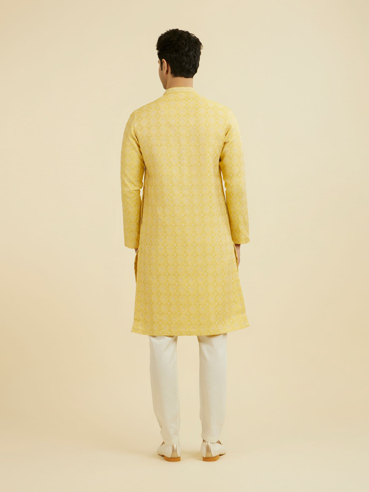 Manyavar Men Radiant Yellow Kurta Pajama