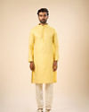Manyavar Men Sunlit Yellow Kurta Pajama