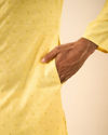 Manyavar Men Sunlit Yellow Kurta Pajama