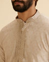 Manyavar Men Elegant Beige Kurta Pajama