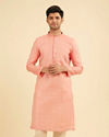 Peach Kurta Pajama Ensemble