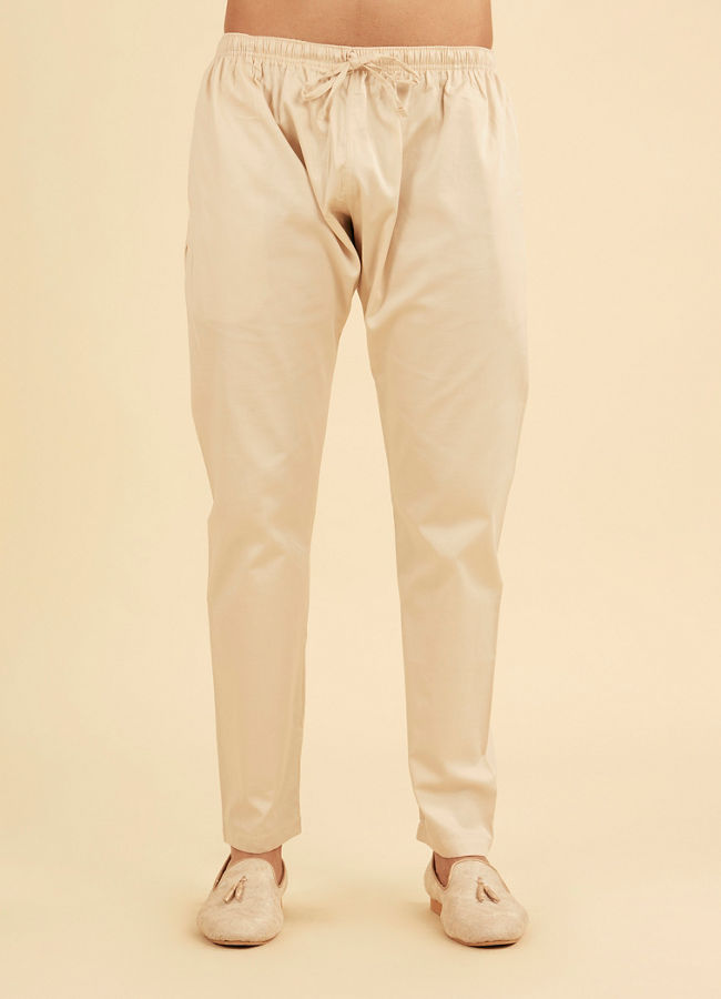 Manyavar Men Peach Kurta Pajama Ensemble