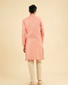 Manyavar Men Peach Kurta Pajama Ensemble