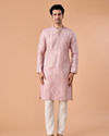 Manyavar Men Dusty Pink Elegance Kurta Pajama