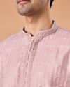 Manyavar Men Dusty Pink Elegance Kurta Pajama