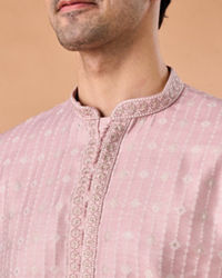 Manyavar Men Dusty Pink Elegance Kurta Pajama