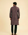 Manyavar Men Majestic Purple Brocade Kurta Pajama