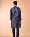 Manyavar Men Dark Blue Kurta Pajama Enchantment