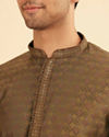 Manyavar Men Emerald Elegance Kurta Pajama